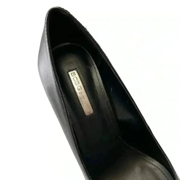 BCGBeneration Pumps Pointy Toe Platform High Heel Stilettos Black Court Shoes 7 - Picture 12 of 16